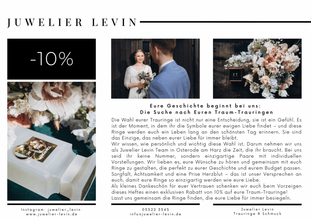 Gutscheinheftseite vom Juwelier Levin